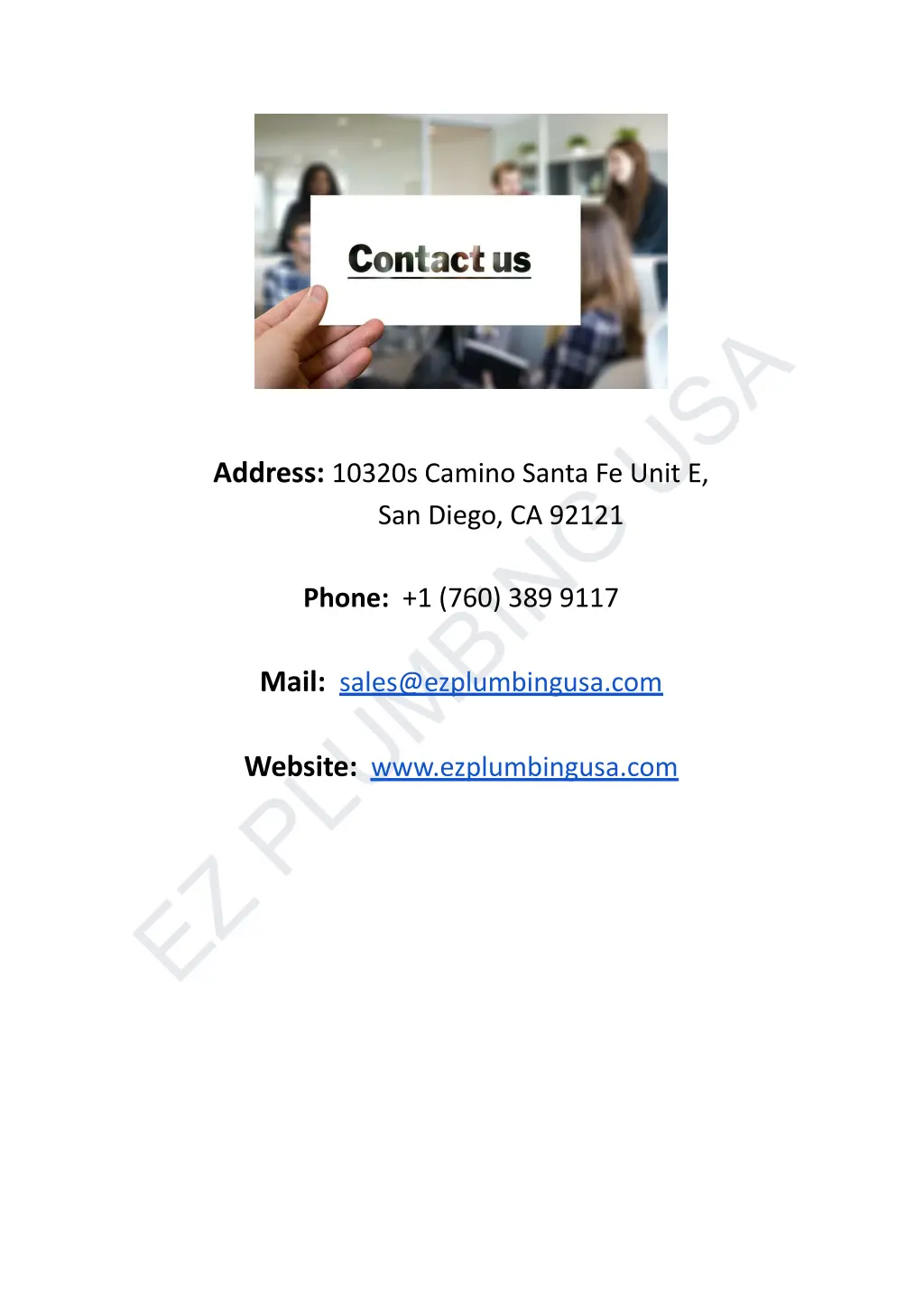 ez plumbing usa