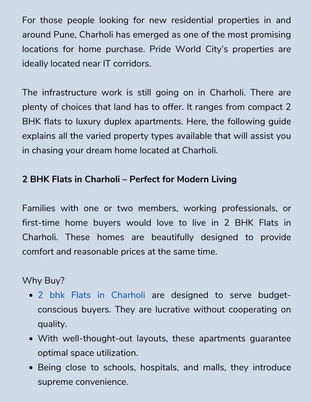 for those people looking for new residential