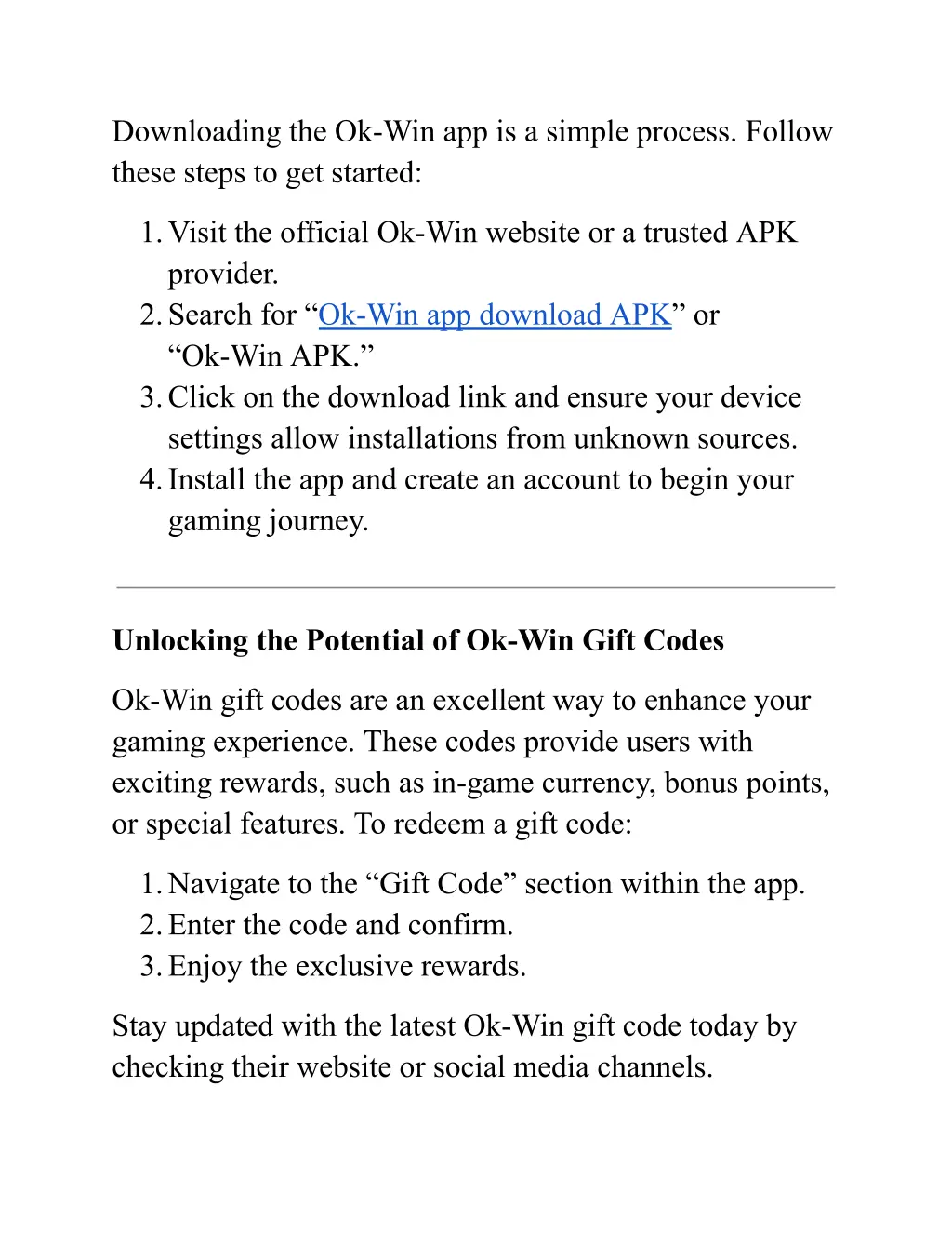 downloading the ok win app is a simple process