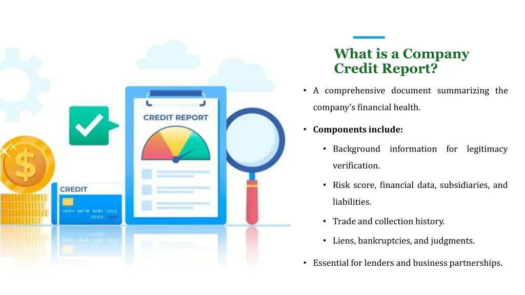 what is a company credit report