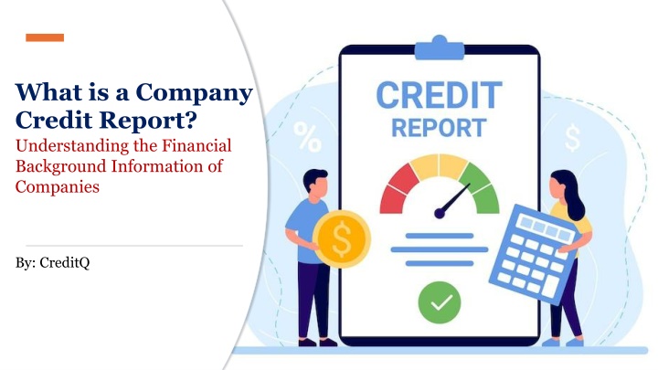what is a company credit report understanding