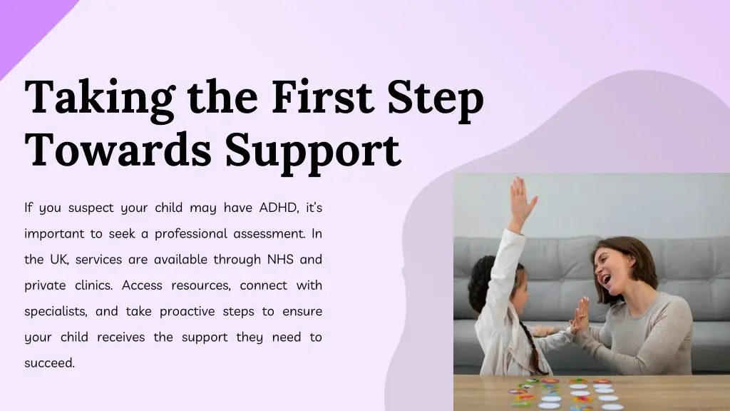 taking the first step towards support