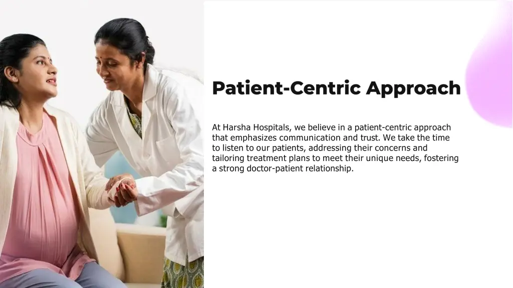at harsha hospitals we believe in a patient