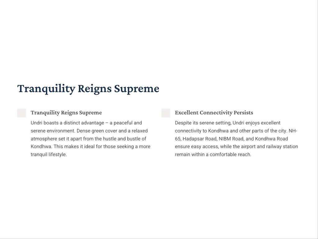 tranquility reigns supreme