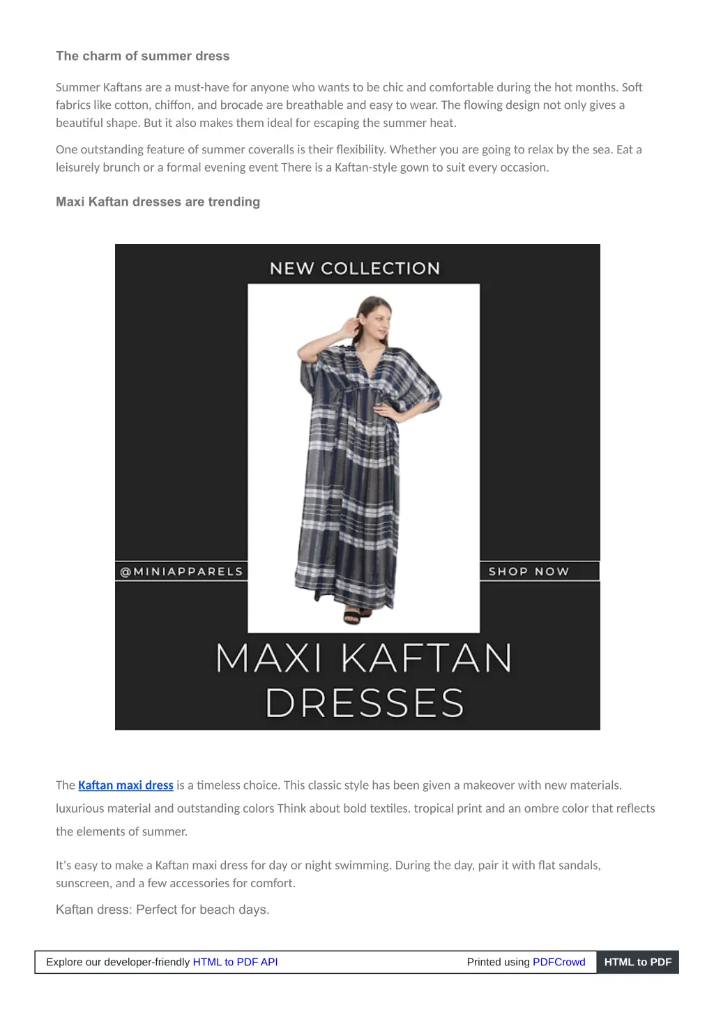 the charm of summer dress