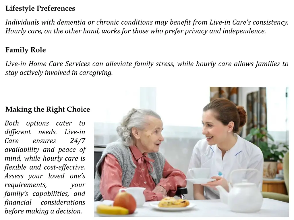 lifestyle preferences