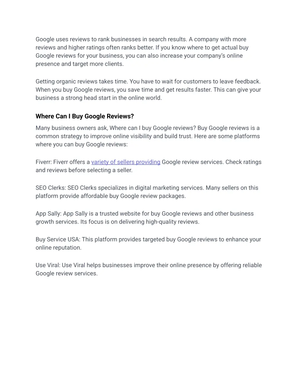google uses reviews to rank businesses in search
