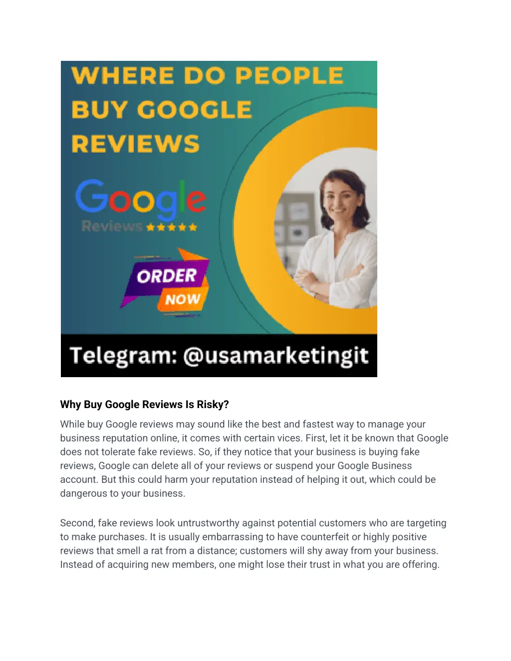 why buy google reviews is risky