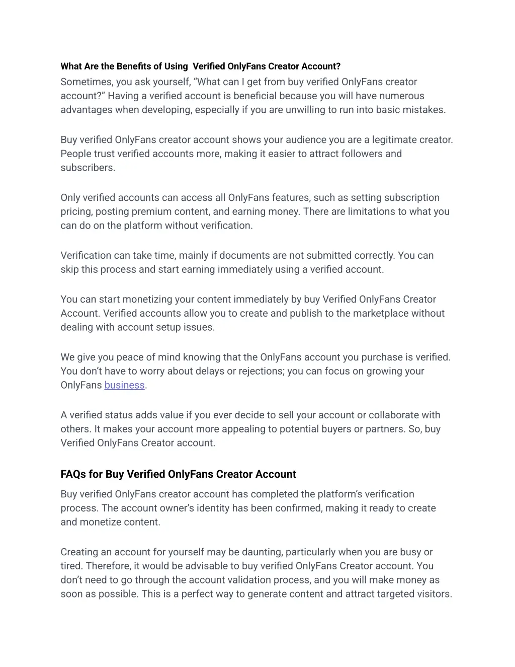 what are the benefits of using verified onlyfans