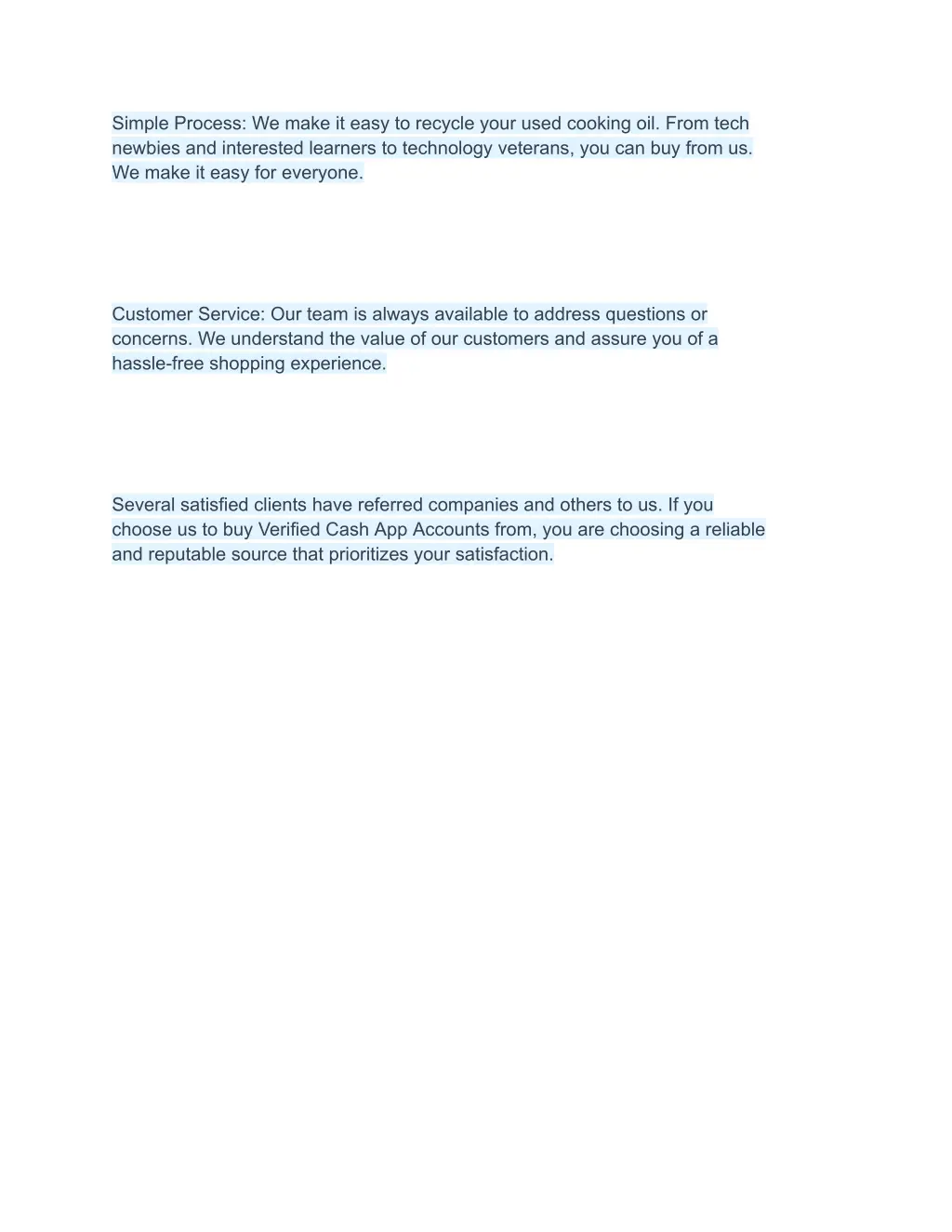 simple process we make it easy to recycle your