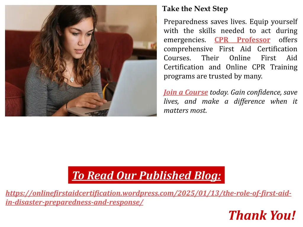 take the next step preparedness saves lives equip