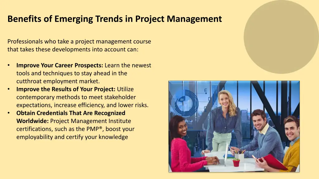benefits of emerging trends in project management
