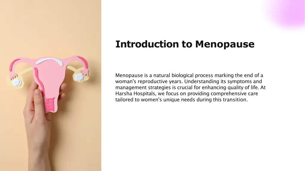 introduction to menopause