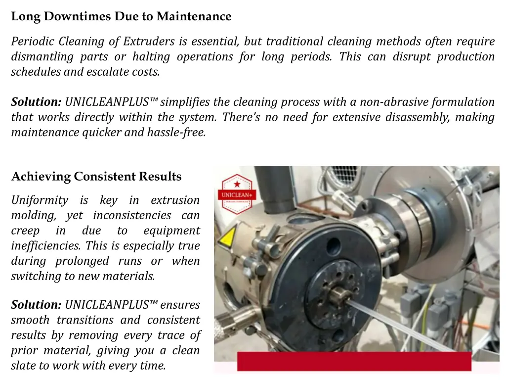 long downtimes due to maintenance