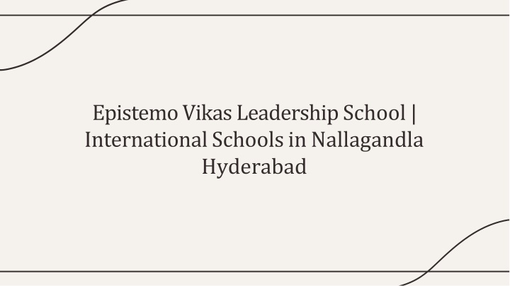 epistemo vikas leadership school international