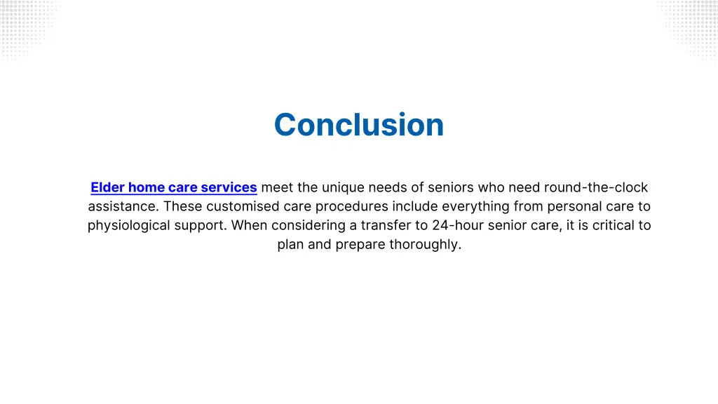 conclusion