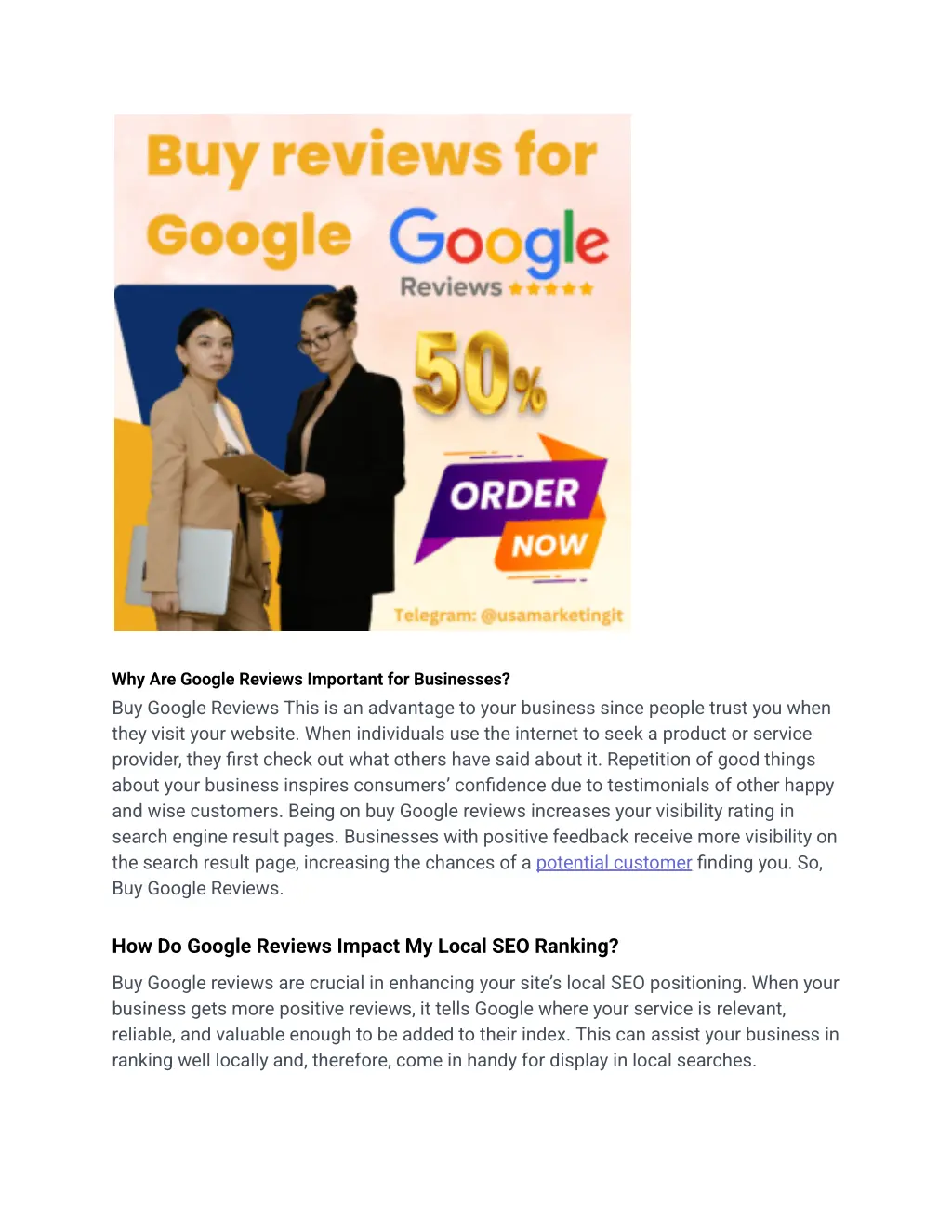 why are google reviews important for businesses