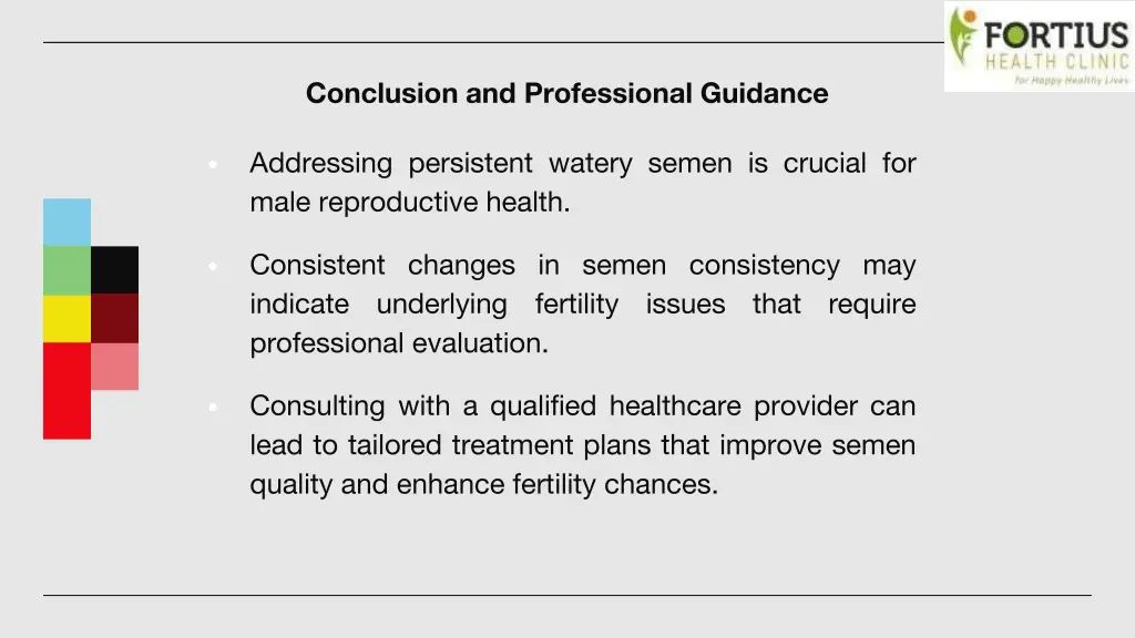 conclusion and professional guidance