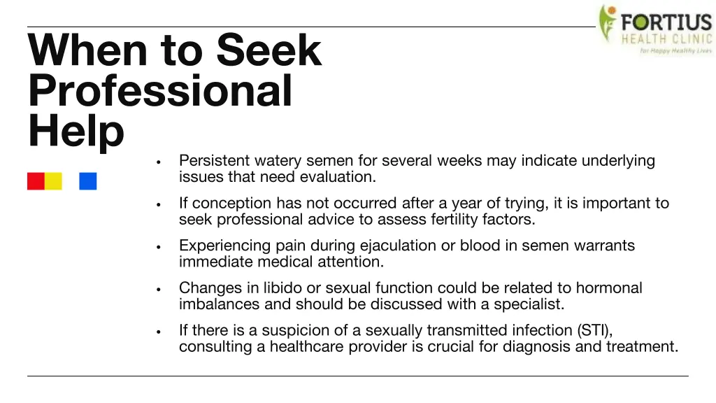 when to seek professional help persistent watery