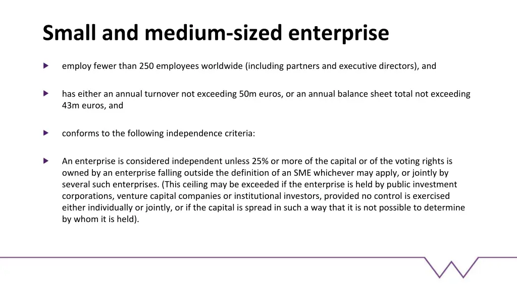 small and medium sized enterprise