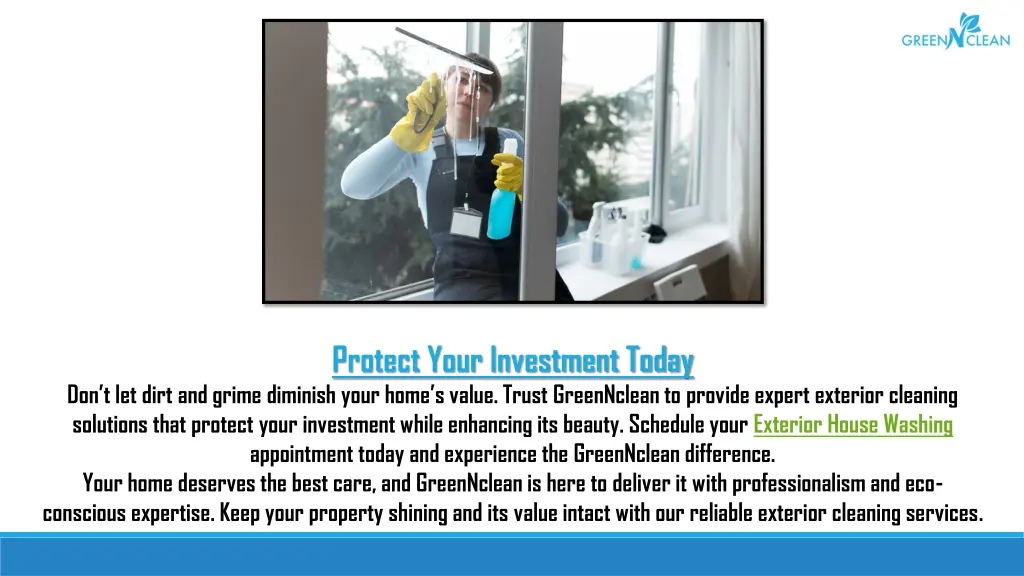 protect your investment today