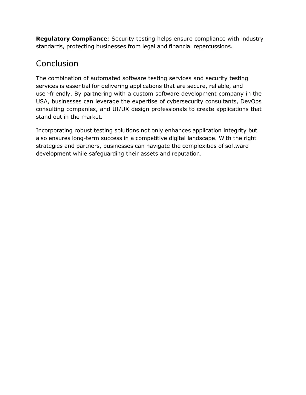 regulatory compliance security testing helps