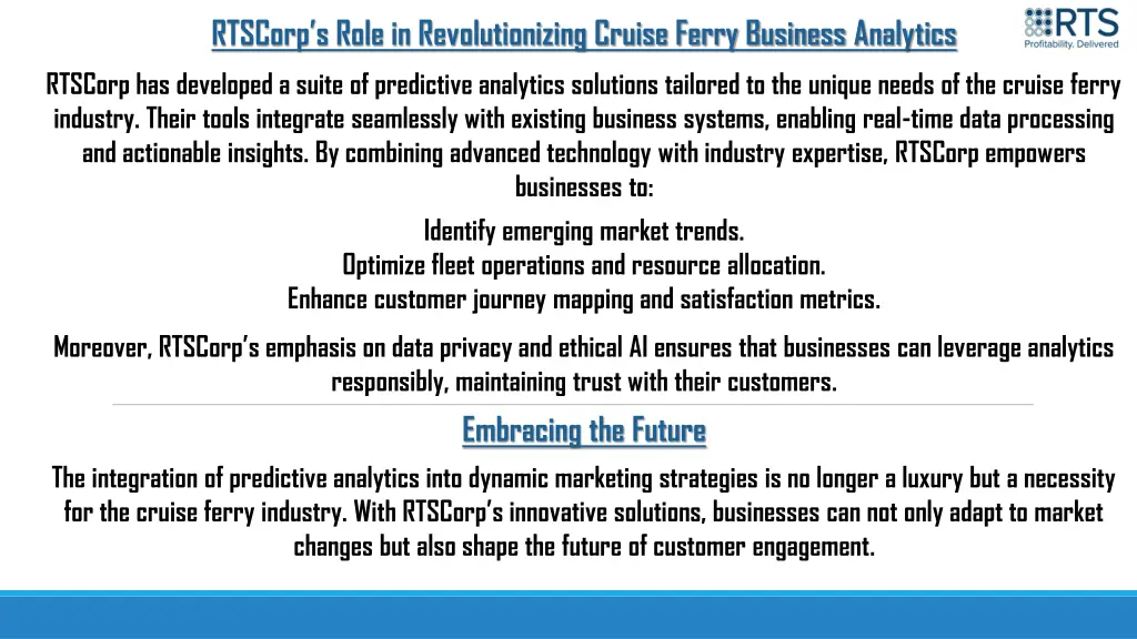 rtscorp s role in revolutionizing cruise ferry