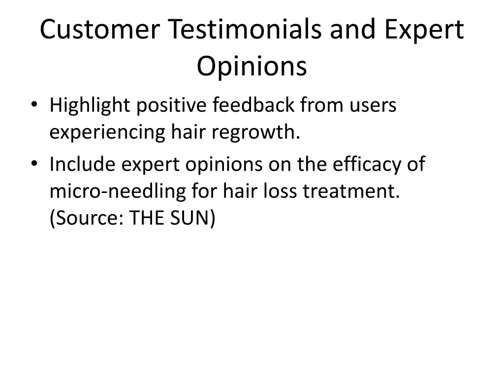 customer testimonials and expert opinions