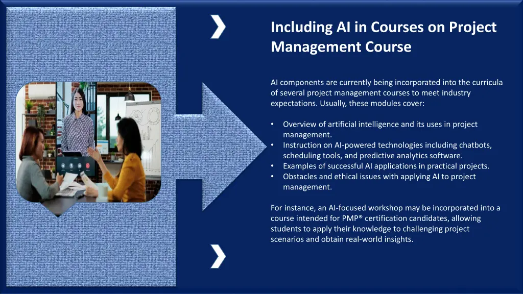 including ai in courses on project management