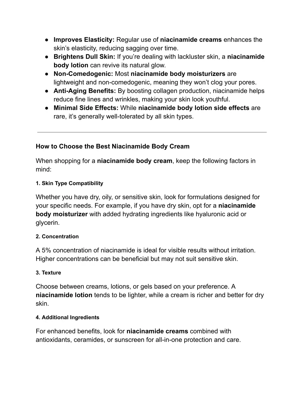 improves elasticity regular use of niacinamide