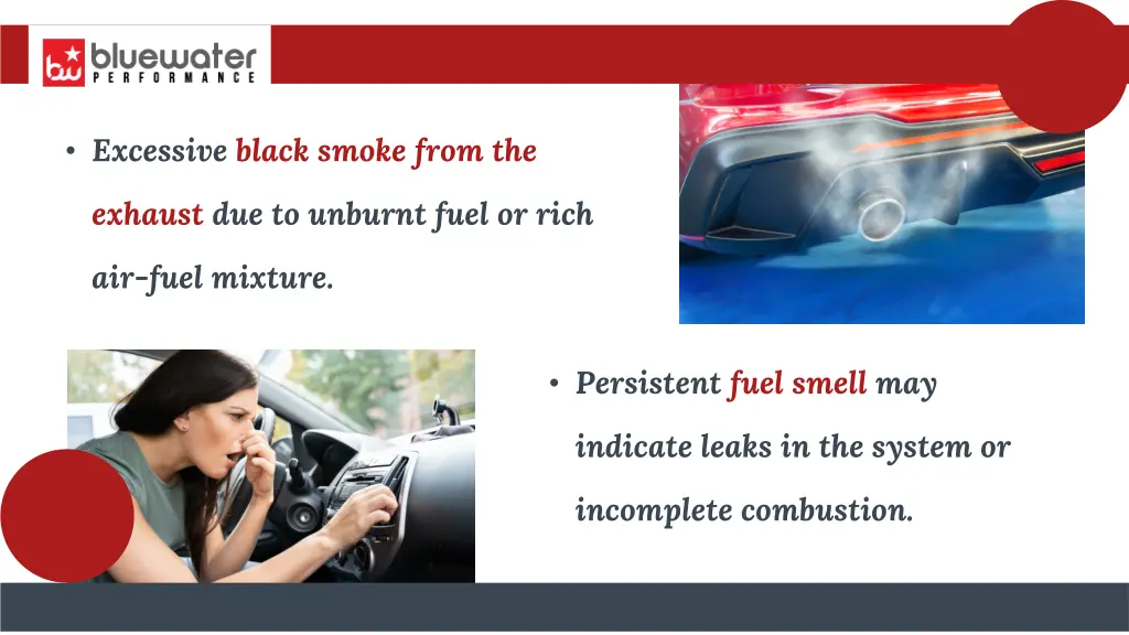 excessive black smoke from the