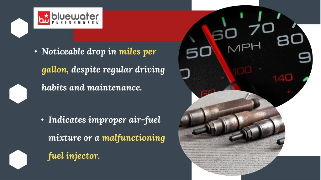 noticeable drop in miles per