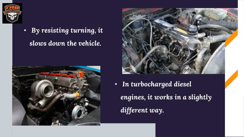by resisting turning it
