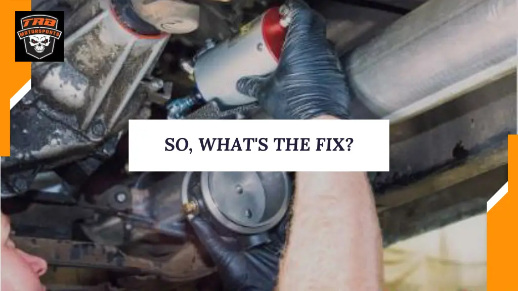 so what s the fix