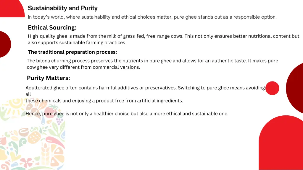 sustainability and purity