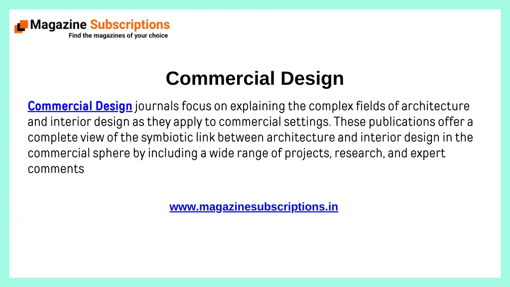 commercial design