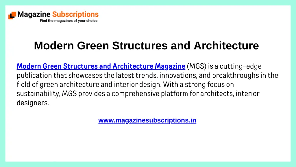 modern green structures and architecture