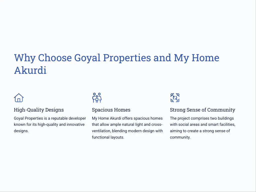why choose goyal properties and my home akurdi