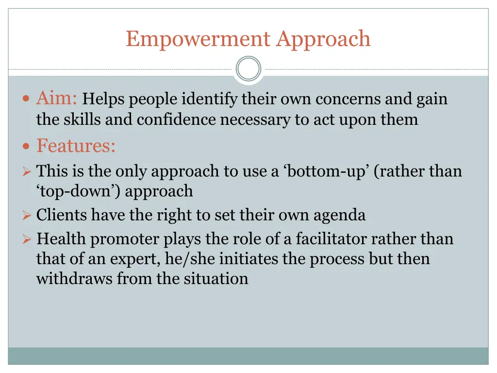 empowerment approach 1