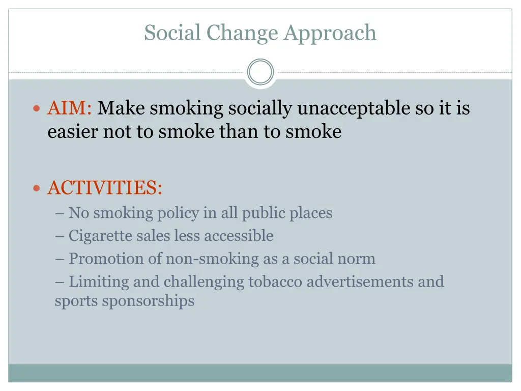 social change approach 1