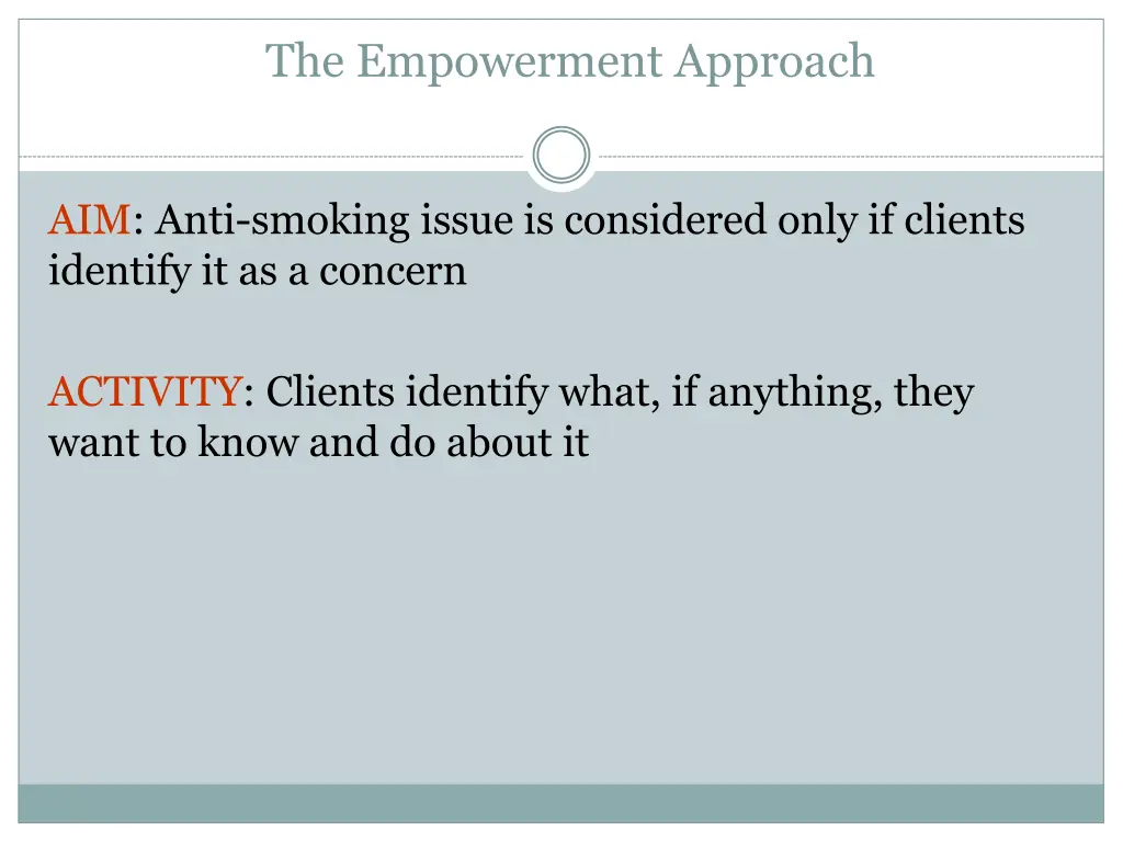 the empowerment approach