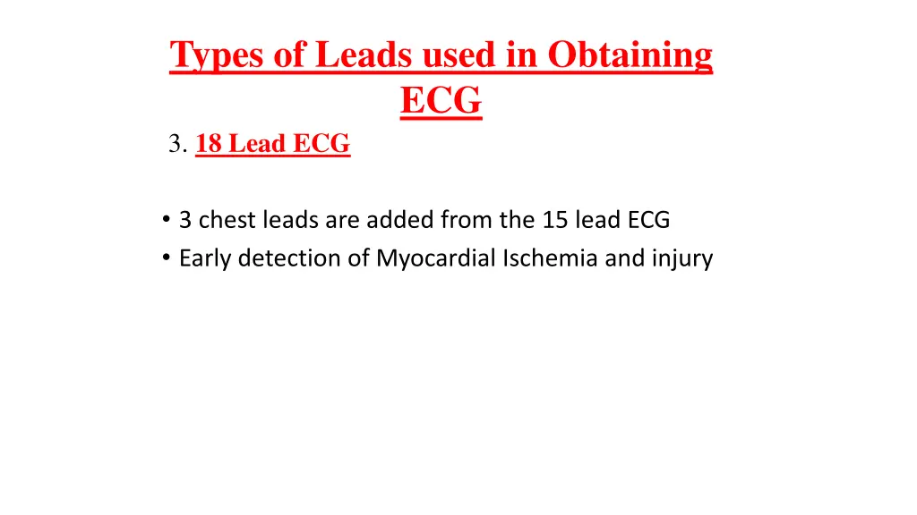 types of leads used in obtaining ecg 2