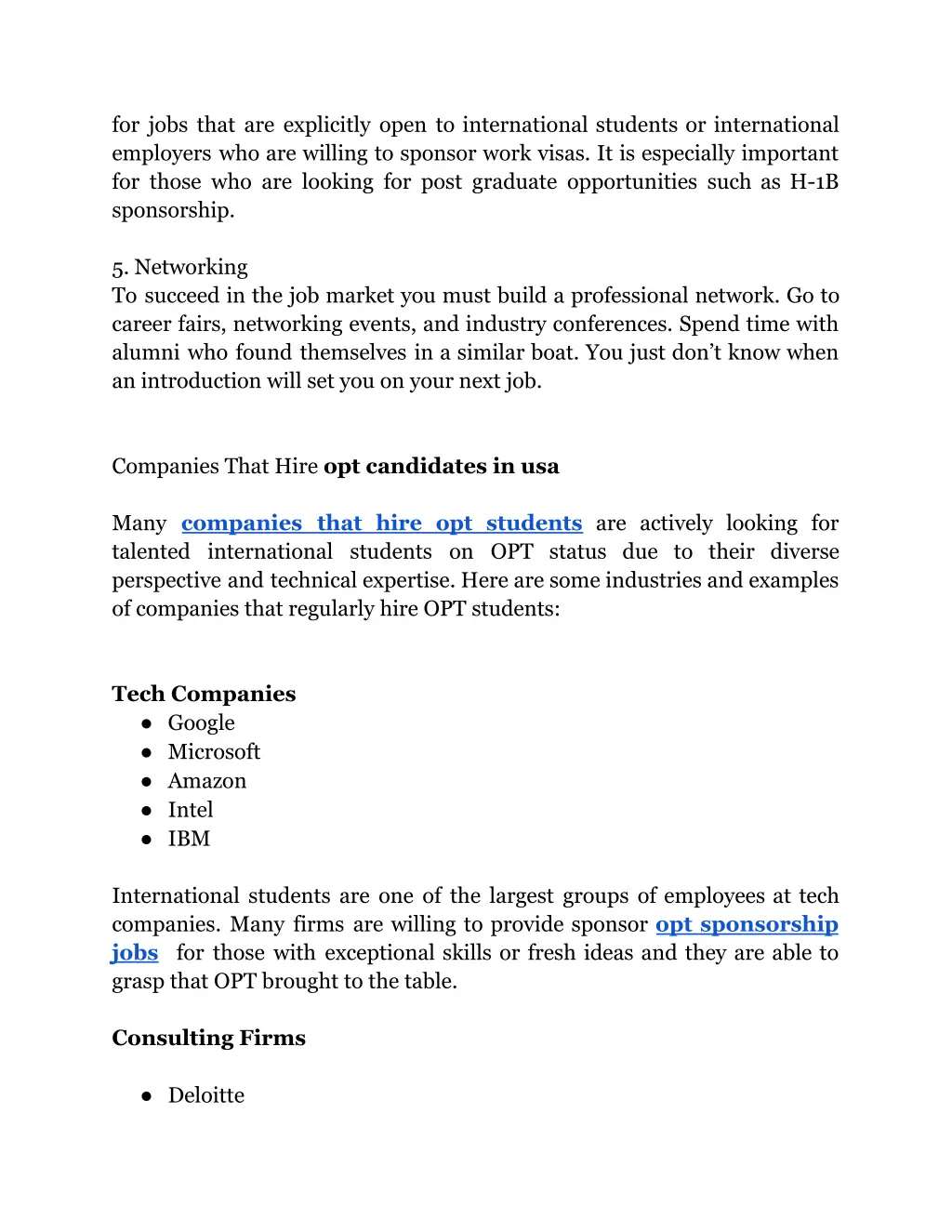 for jobs that are explicitly open