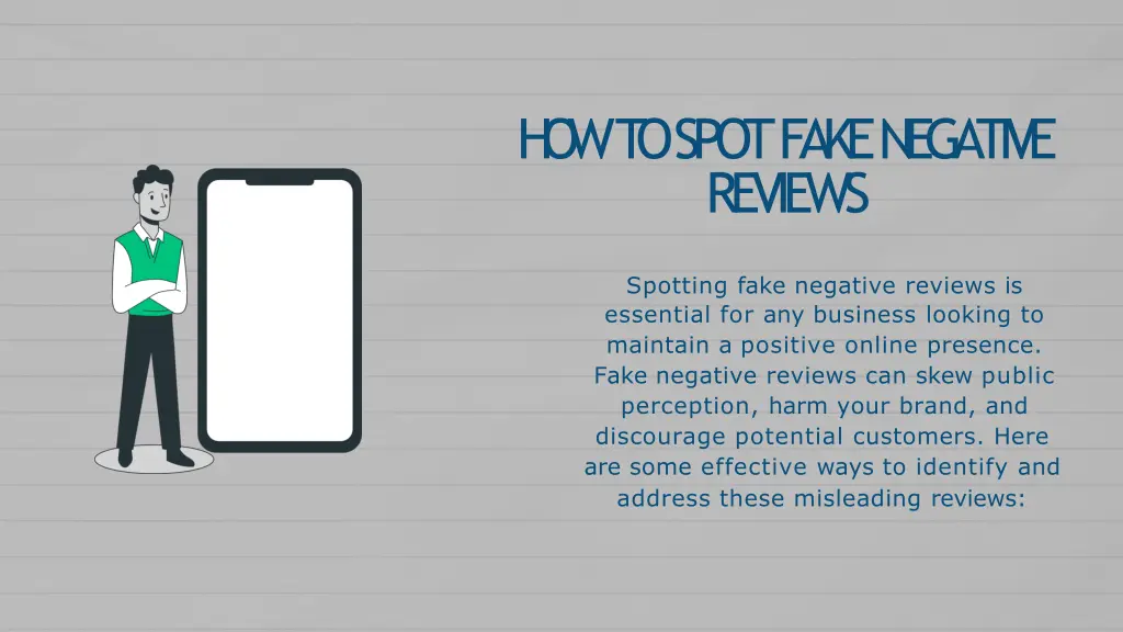 h o w t o spot fake negative reviews