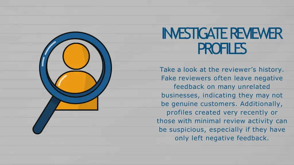 investigate reviewer profiles