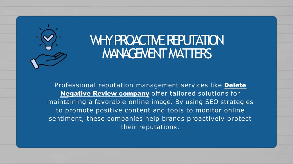 why proactive reputation management matters