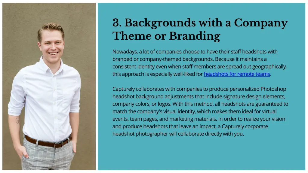 3 backgrounds with a company theme or branding