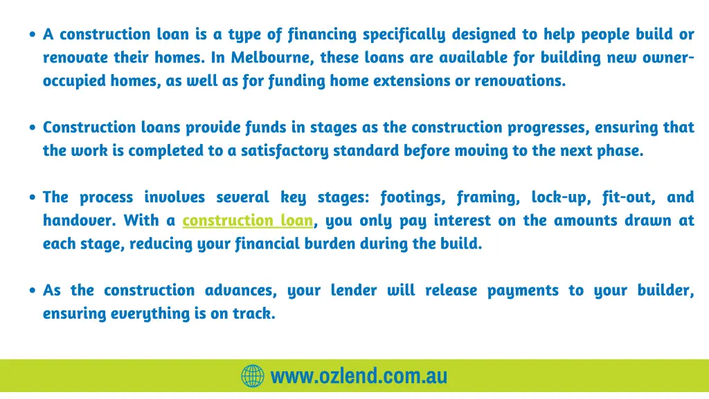 a construction loan is a type of financing