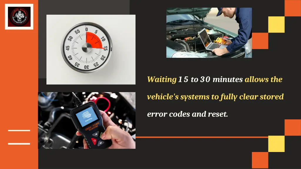 waiting 15 to 30 minutes allows the