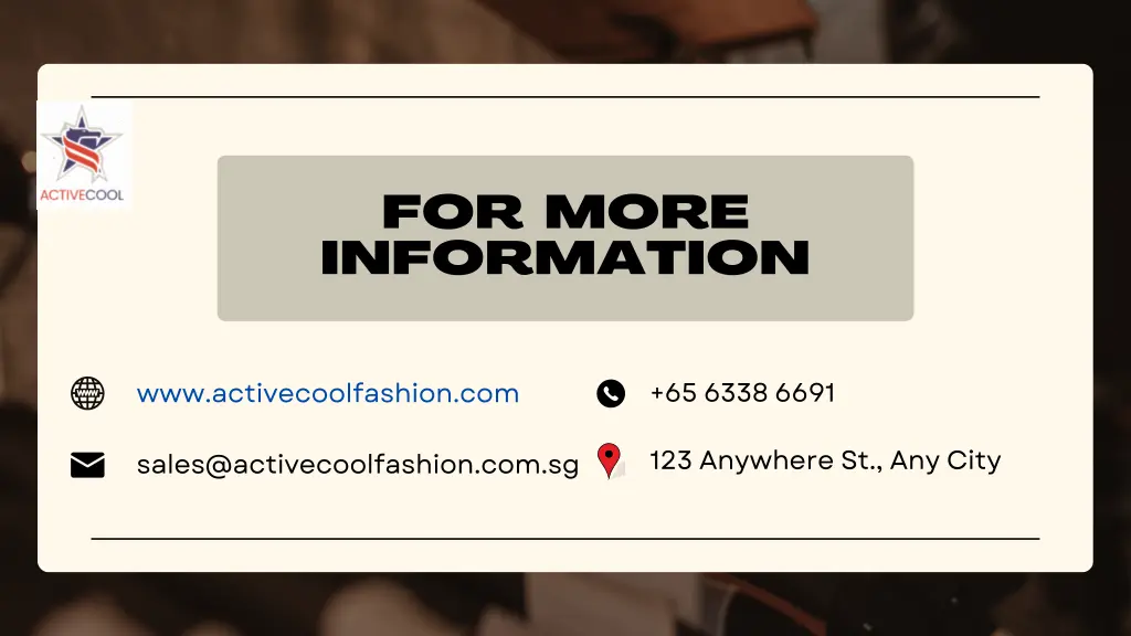 for more information